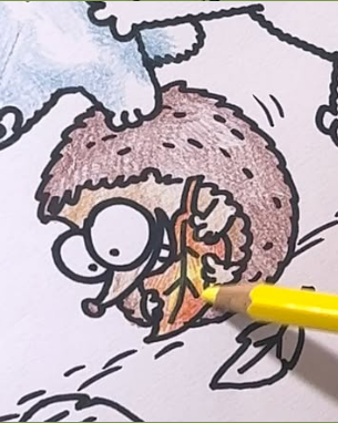 Colouring in Simon's Cat